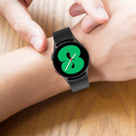 JUNSUNMAY cinturino regolabile in silicone + kit protezione schermo PMMA a copertura totale, For Samsung Galaxy Watch5 Pro 45mm