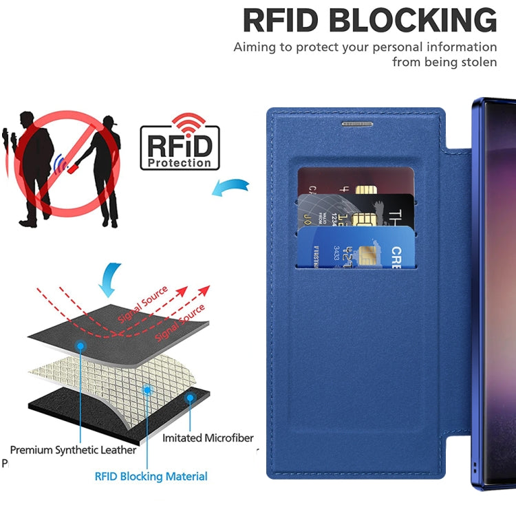 Custodia in pelle Shield MagSafe RFID per Samsung Galaxy S25 Ultr