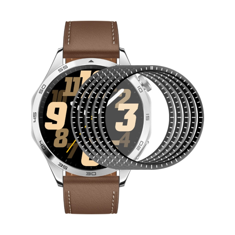 5 pezzi ENKAY 3D copertura morbida PC Edge + pellicola proteggi schermo PMMA HD, For Huawei Watch GT 7 Pro 46mm, For Huawei Watch GT 7 46mm, For Huawei Watch GT 7 41mm, For Huawei Watch GT 6 46mm, For Huawei Watch GT 6 41mm, For Huawei Watch 5 42mm    ...