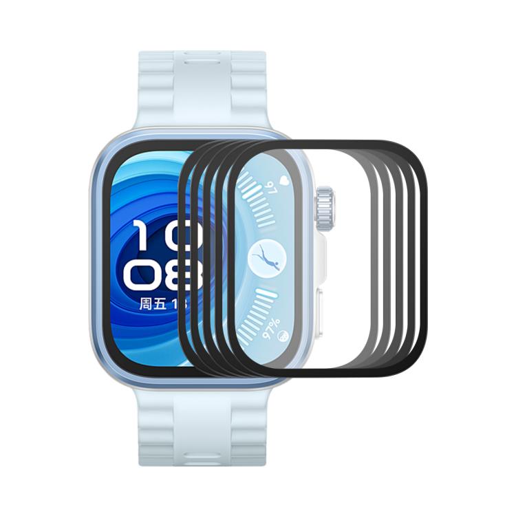5 pezzi ENKAY 3D copertura morbida PC Edge + pellicola proteggi schermo PMMA HD, For Huawei Watch GT 7 Pro 46mm, For Huawei Watch GT 7 46mm, For Huawei Watch GT 7 41mm, For Huawei Watch GT 6 46mm, For Huawei Watch GT 6 41mm, For Huawei Watch 5 42mm    ...