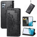 Custodia in pelle goffrata Mandala per Samsung Galaxy A57 5G