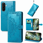 Custodia in pelle goffrata Mandala per Samsung Galaxy A57 5G