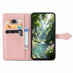 Custodia in pelle goffrata Mandala per Samsung Galaxy A57 5G