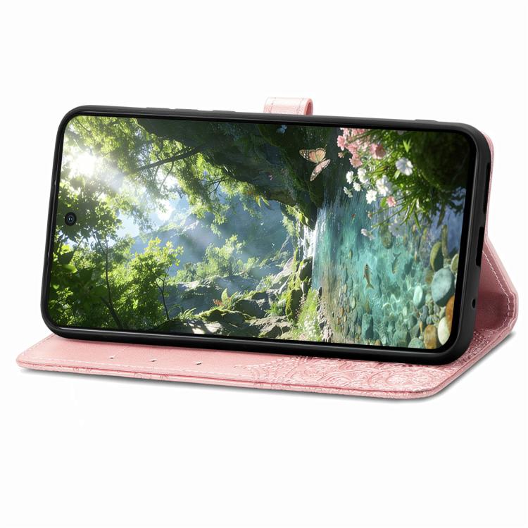 Custodia in pelle goffrata Mandala per Samsung Galaxy A57 5G