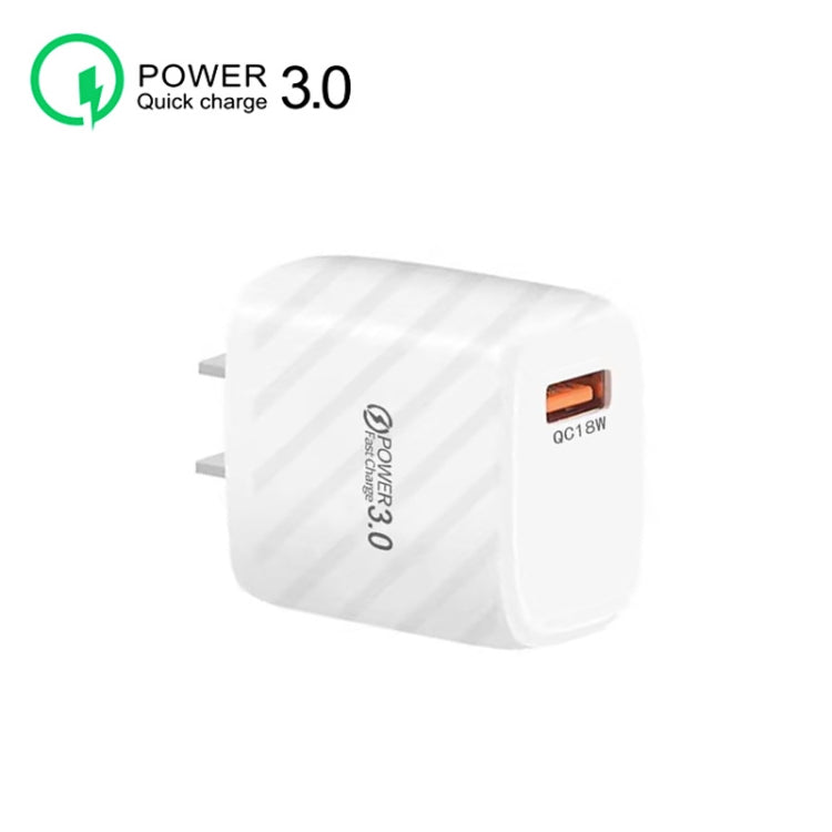 Caricabatterie rapido USB QC3.0 18W con cavo Micro USB 1m