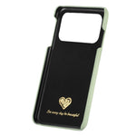 Custodia per iPhone 15 Pro Max con retro in pelle Litchi