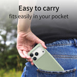 Custodia per iPhone 15 Pro Max con retro in pelle Litchi