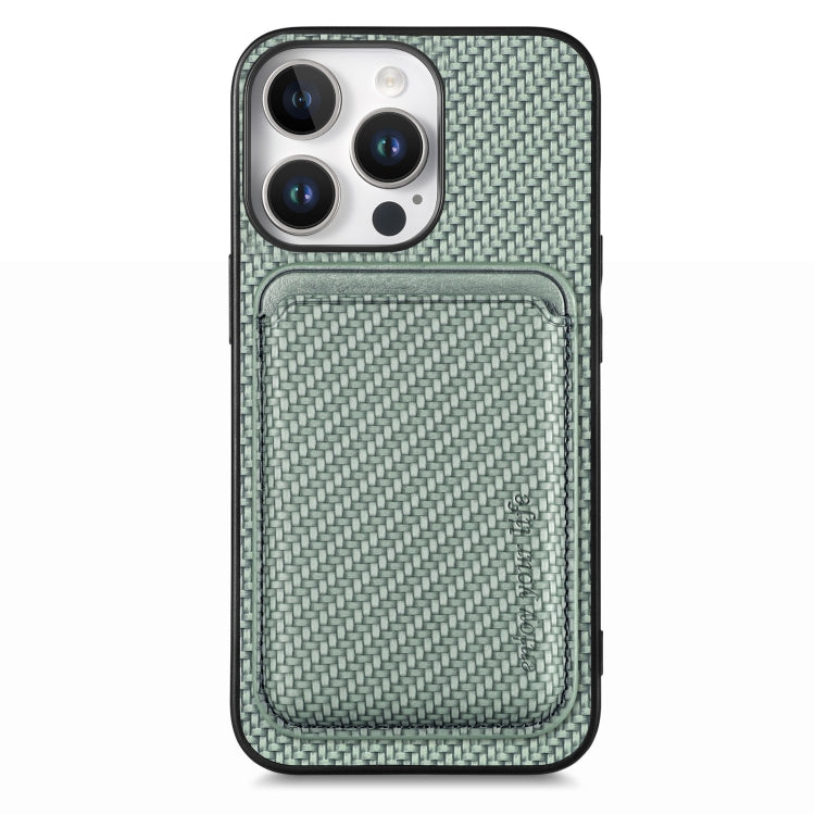 Custodia per telefono Magsafe con scheda in pelle in fibra di carbonio, For iPhone Air, For iPhone 16 Pro Max, For iPhone 16 Pro, For iPhone 16 Plus