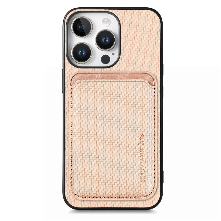 Custodia per telefono Magsafe con scheda in pelle in fibra di carbonio, For iPhone Air, For iPhone 16 Pro Max, For iPhone 16 Pro, For iPhone 16 Plus