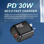 Caricatore USB-C PD 30W + QC3.0 con cavo USB-Type C 1m