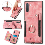 Custodia portafoglio effetto pelle per Samsung Galaxy Note10+