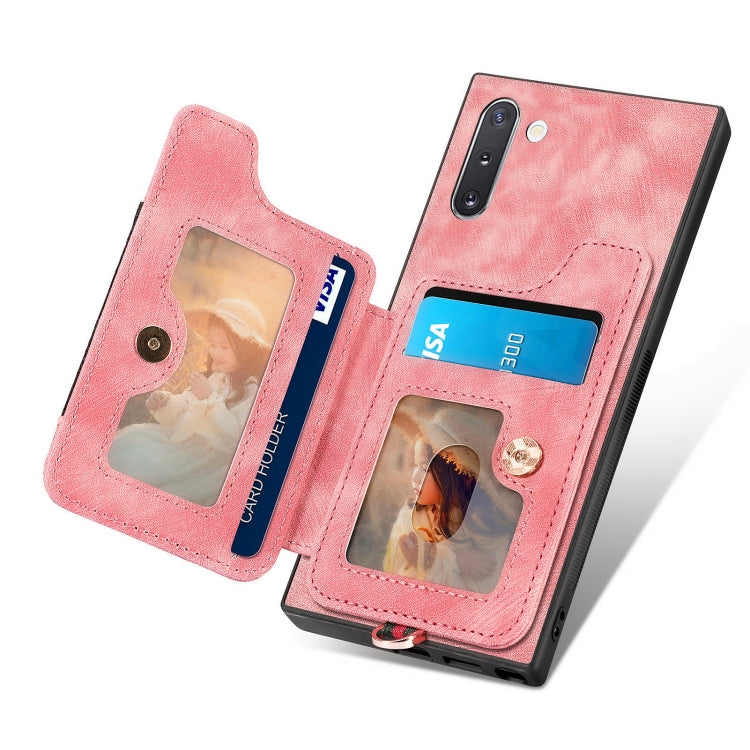 Custodia portafoglio effetto pelle per Samsung Galaxy Note10+
