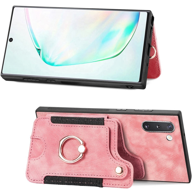 Custodia portafoglio effetto pelle per Samsung Galaxy Note10+