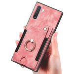 Custodia portafoglio effetto pelle per Samsung Galaxy Note10+