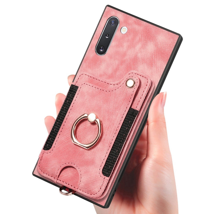 Custodia portafoglio effetto pelle per Samsung Galaxy Note10+
