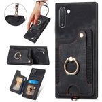 Custodia portafoglio effetto pelle per Samsung Galaxy Note10+