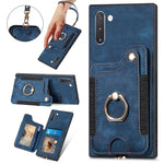 Custodia portafoglio effetto pelle per Samsung Galaxy Note10+