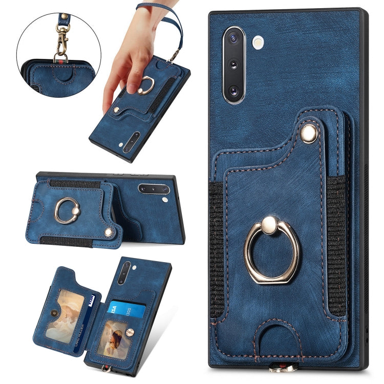 Custodia portafoglio effetto pelle per Samsung Galaxy Note10+
