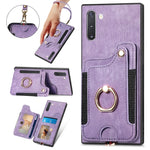 Custodia portafoglio effetto pelle per Samsung Galaxy Note10+