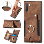 Custodia portafoglio effetto pelle per Samsung Galaxy Note10+