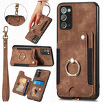Custodia portafoglio effetto pelle per Samsung Galaxy S23 FE