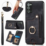 Custodia portafoglio effetto pelle per Samsung Galaxy S23 FE