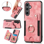 Custodia portafoglio effetto pelle per Samsung Galaxy S23 FE