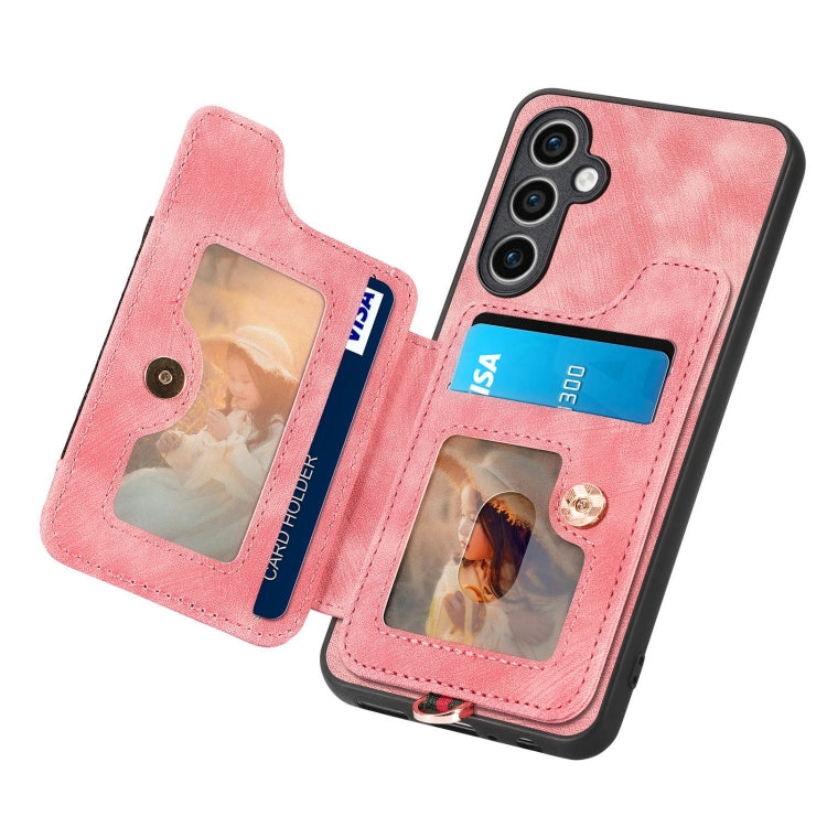Custodia portafoglio effetto pelle per Samsung Galaxy S23 FE