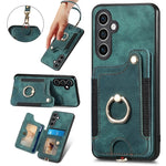 Custodia portafoglio effetto pelle per Samsung Galaxy S23 FE