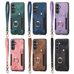 Custodia portafoglio effetto pelle per Samsung Galaxy Note10+