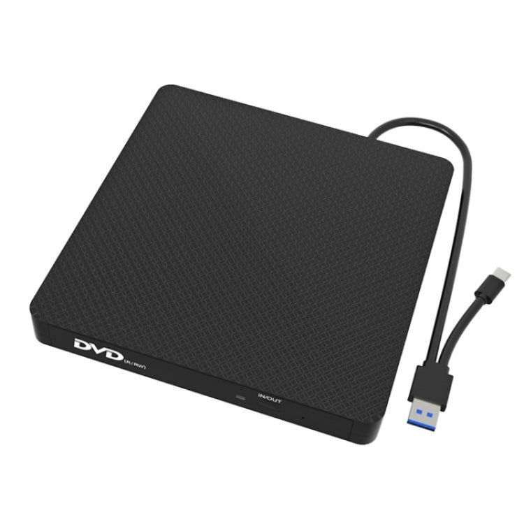 Lettore CD/DVD esterno USB 3.0 e Type-C compatibile Windows e Mac