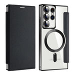 Custodia portafoglio in pelle con RFID per Samsung Galaxy S23 FE