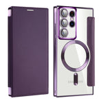 Custodia portafoglio in pelle con RFID per Samsung Galaxy S23 FE