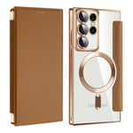 Custodia portafoglio in pelle con RFID per Samsung Galaxy S23 FE