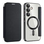 Custodia portafoglio in pelle con RFID per Samsung Galaxy S24 FE