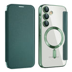 Custodia portafoglio in pelle con RFID per Samsung Galaxy S24 FE