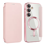 Custodia portafoglio in pelle con RFID per Samsung Galaxy S24 FE