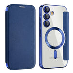Custodia portafoglio in pelle con RFID per Samsung Galaxy S24 FE