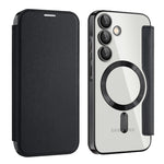 Custodia portafoglio in pelle con RFID per Samsung Galaxy S24 FE