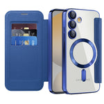 Custodia portafoglio in pelle con RFID per Samsung Galaxy S24 FE