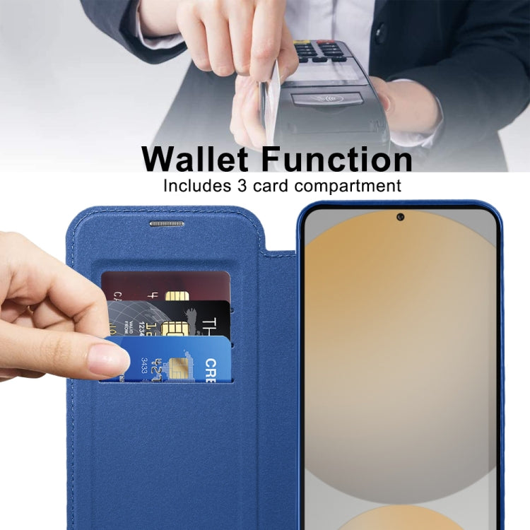Custodia portafoglio in pelle con RFID per Samsung Galaxy S24 FE