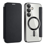 Custodia portafoglio in pelle con RFID per Samsung Galaxy S24 FE