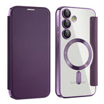 Custodia portafoglio in pelle con RFID per Samsung Galaxy S24 FE