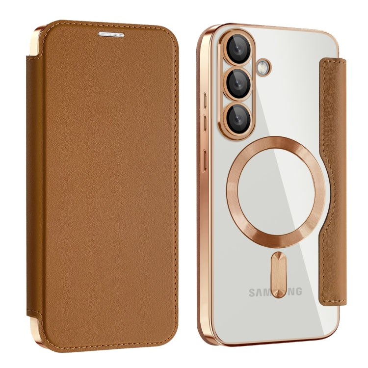 Custodia portafoglio in pelle con RFID per Samsung Galaxy S25 5G
