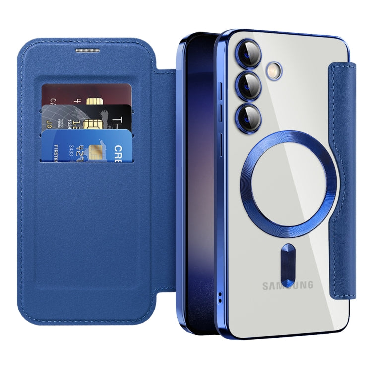 Custodia portafoglio in pelle con RFID per Samsung Galaxy S25+