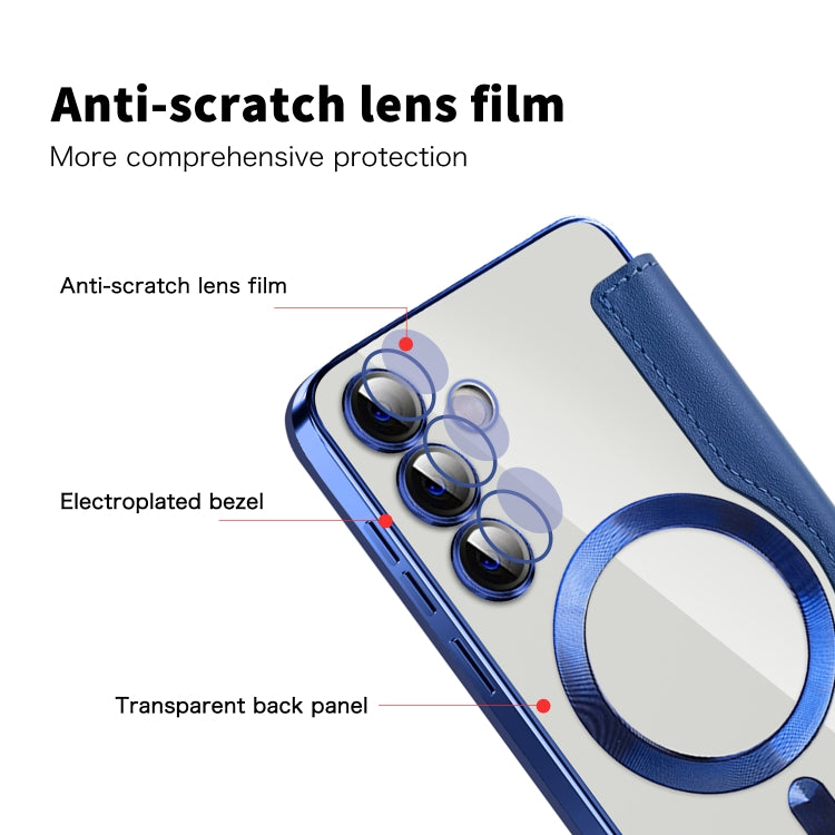 Custodia portafoglio in pelle con RFID per Samsung Galaxy S25+