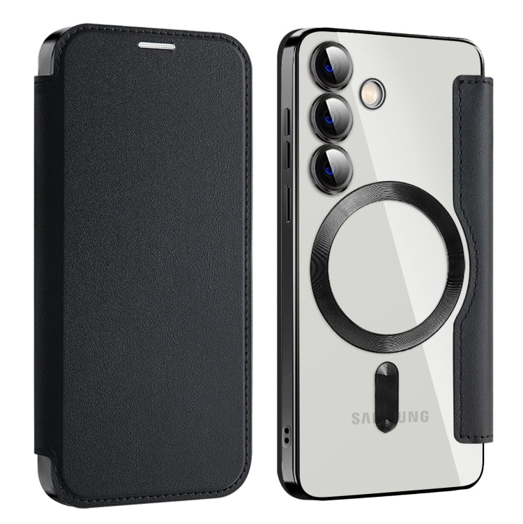 Custodia portafoglio in pelle con RFID per Samsung Galaxy S25+