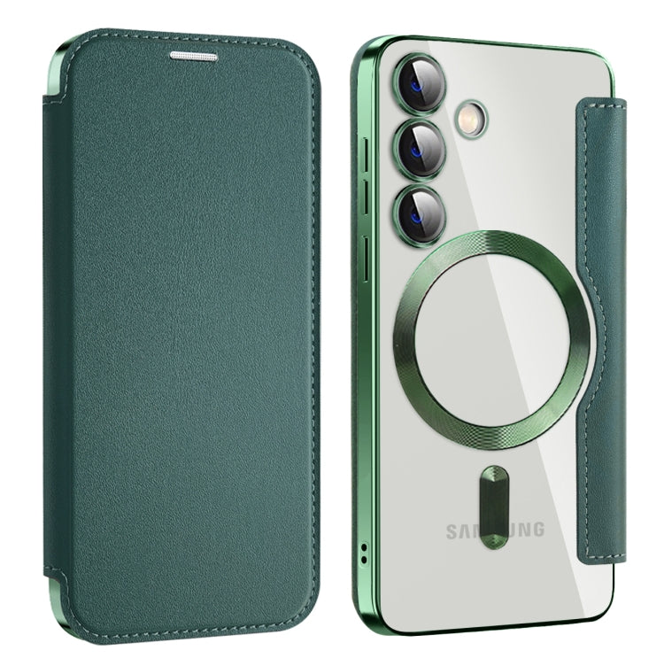 Custodia portafoglio in pelle con RFID per Samsung Galaxy S25+