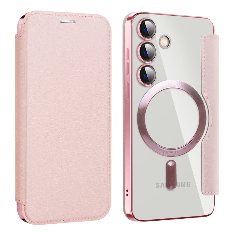Custodia portafoglio in pelle con RFID per Samsung Galaxy S25+