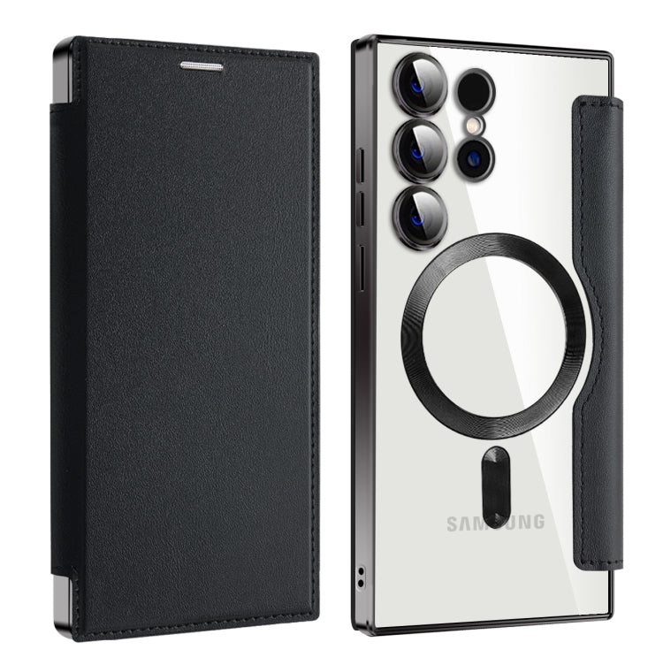 Custodia portafoglio in pelle con RFID per Samsung Galaxy S25+